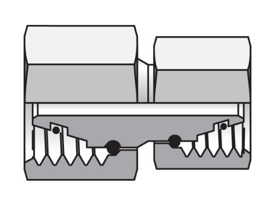 Picture of GZR25S/22LCF - EO/EO-2 Straight Swivel, Reducer Swivel Union - GZR