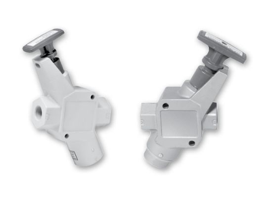 Picture of LV8NAB - LV Series Inline Valve Valve - Push/Pull Handle - 3-way 2-position