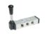 Picture of P2LAX591VV - Viking Xtreme Series Manual/Mechanical Valve - 4-way 2-position Inline Perpendicular Lever