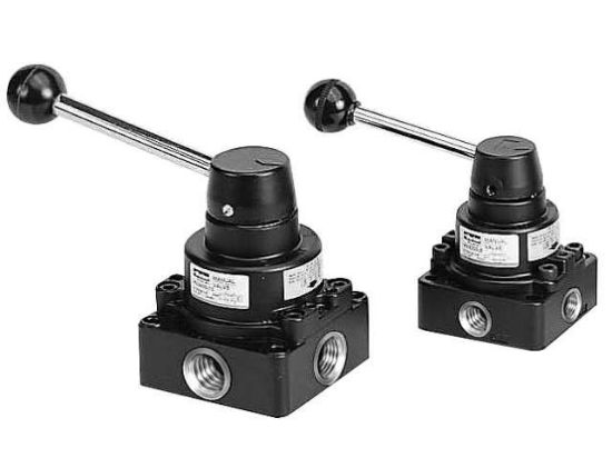 Picture of PL50 - PL Series Inline Valve Valve - Lever - 4-way 3-position All Ports Blocked