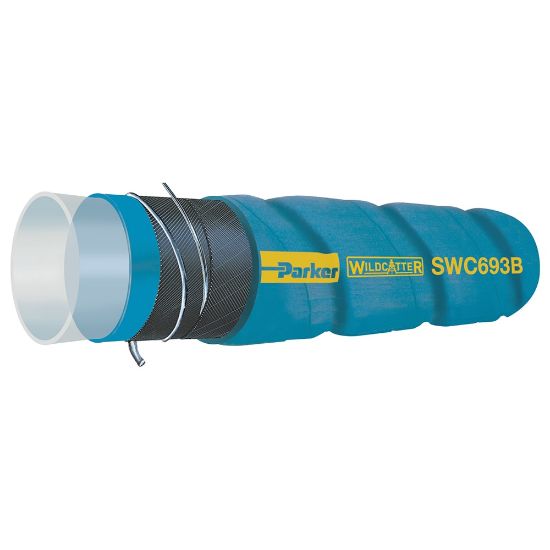 Picture of SWC693B-2000 - WILDCATTER® UHMWPE CORRUGATED CHEMICAL SUCTION HOSE