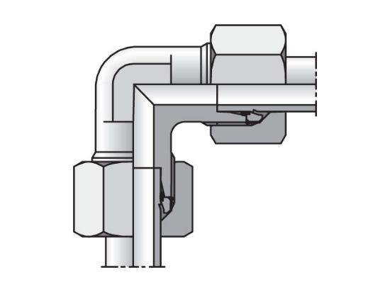 Picture of W08LMS - EO/EO-2 90° Elbow, Union - W