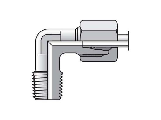 Picture of WE08LMCF - EO/EO-2 90° Elbow, Male Connector - WE-M keg