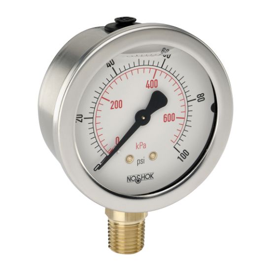 Picture of 25-901-30/60-psi/kPa - 900 Series Acrylonitrile Butadiene Styrene (ABS) and Stainless Steel Liquid Filled Pressure Gauges