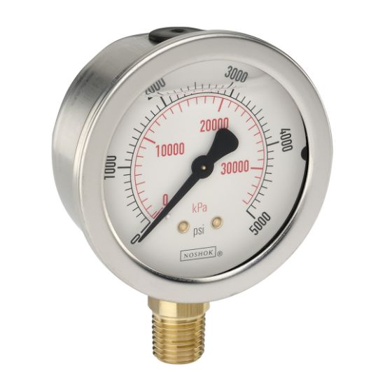 Picture of 25-901-5000-psi/bar - 900 Series Acrylonitrile Butadiene Styrene (ABS) and Stainless Steel Liquid Filled Pressure Gauges
