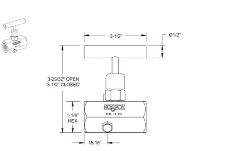 Picture for category 600 Series Block and Bleed Needle Valves with Hard Seat